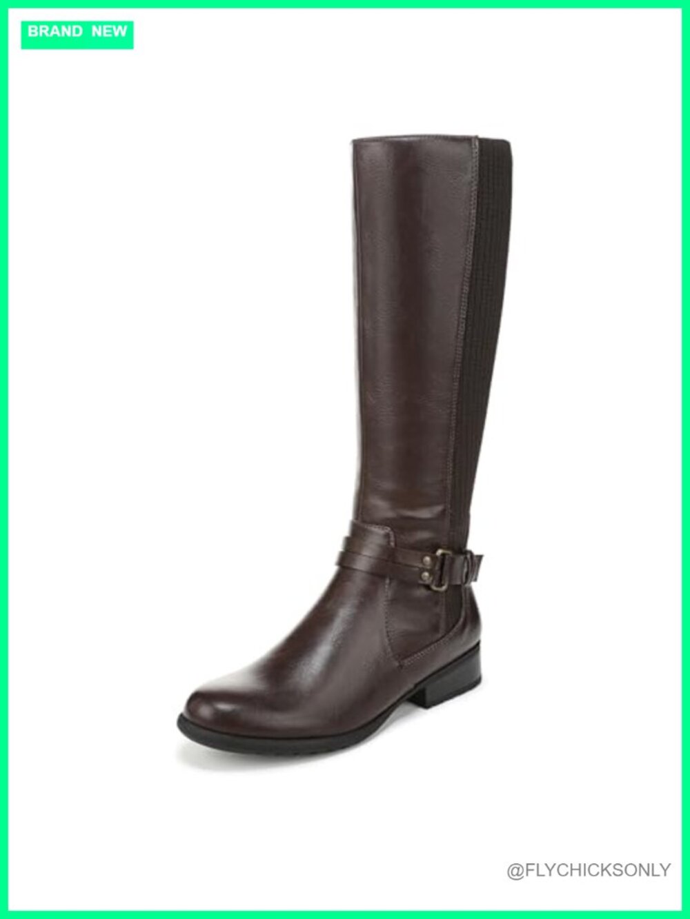 Knee-High Riding Boots with Memory Foam Comfort and 1.25-Inch Heel